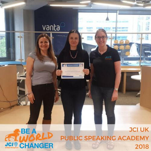 JCI UK - Public Speaking Academy 2018 - Review